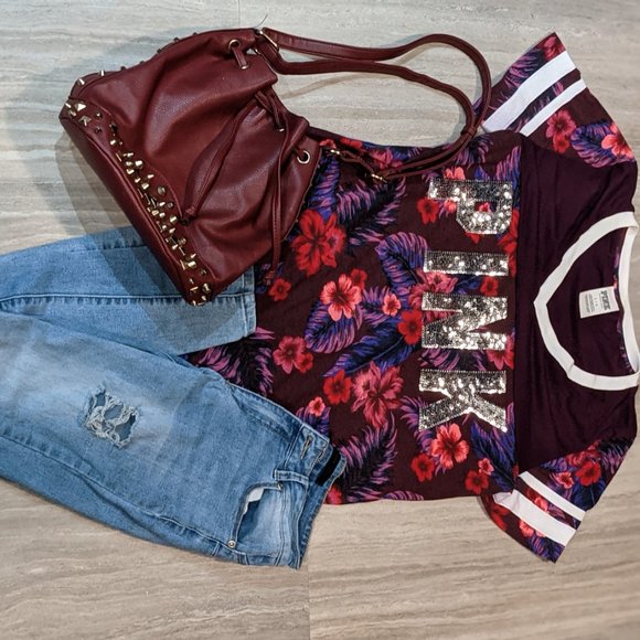 Pink Floral Tshirt - Picture 2 of 3